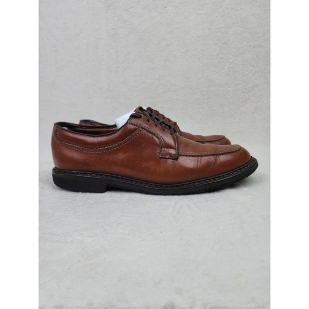 Allen Edmonds LaSalle 4398 Brown Leather‎ Split Toe Oxford Dress Shoes 12